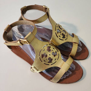Tory Burch Gold Zoey Gladiator Sandals size 9
